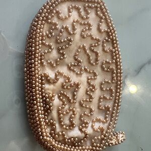 Elegant Pearl Embellished Clutch